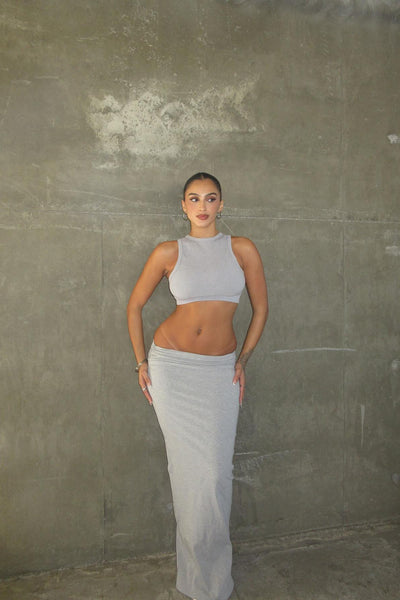 https://cdn.shopify.com/s/files/1/0293/9277/files/10-21-2024__007_Melissa_Snatched_Maxi_Skirt_Heather_Grey_LA.jpg?v=1731597317&with=400&height=600