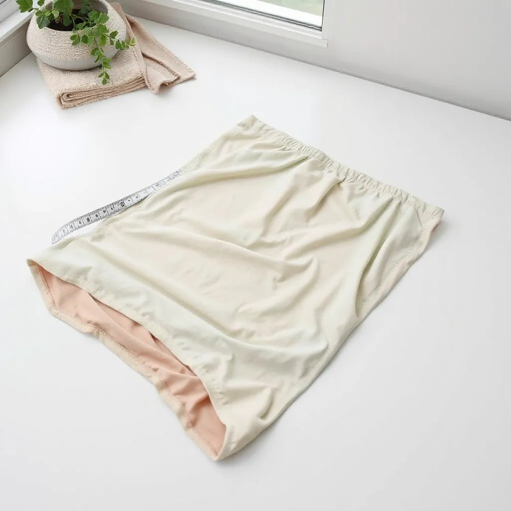Lightweight swim fabric with soft drape and visible texture on a clean white surface