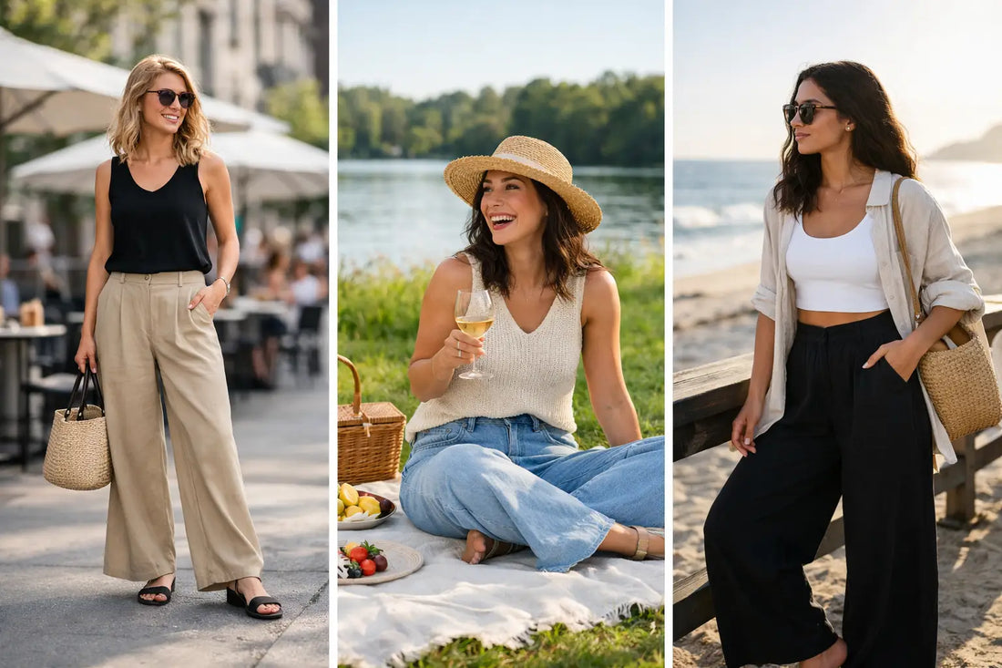 Wide Leg Pants Outfits for Every Weekend Plan