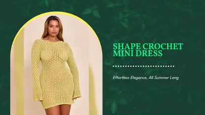Shape Crochet Mini Dress by@Outfy