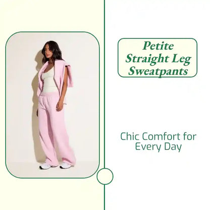 Petite Straight Leg Sweatpants by@Outfy