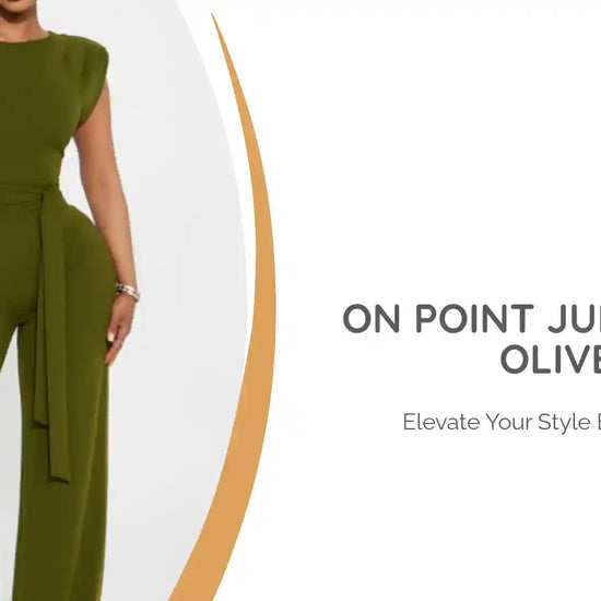 On Point Jumpsuit - Olive by@Outfy