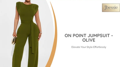 On Point Jumpsuit - Olive by@Outfy