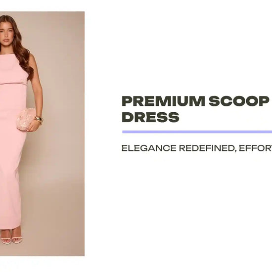Premium Scoop Back Maxi Dress by@Outfy
